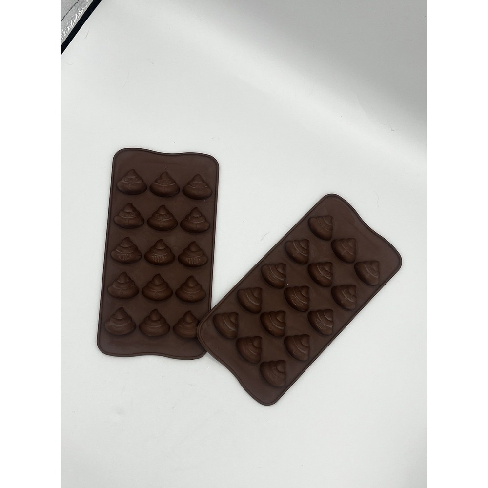 2 Pcs Poo Emoji Crystal Epoxy Mold Baking Mold/cake Chocolate Candy Molds